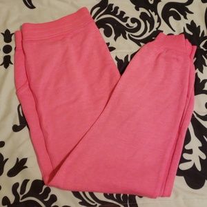 Hot pink joggers